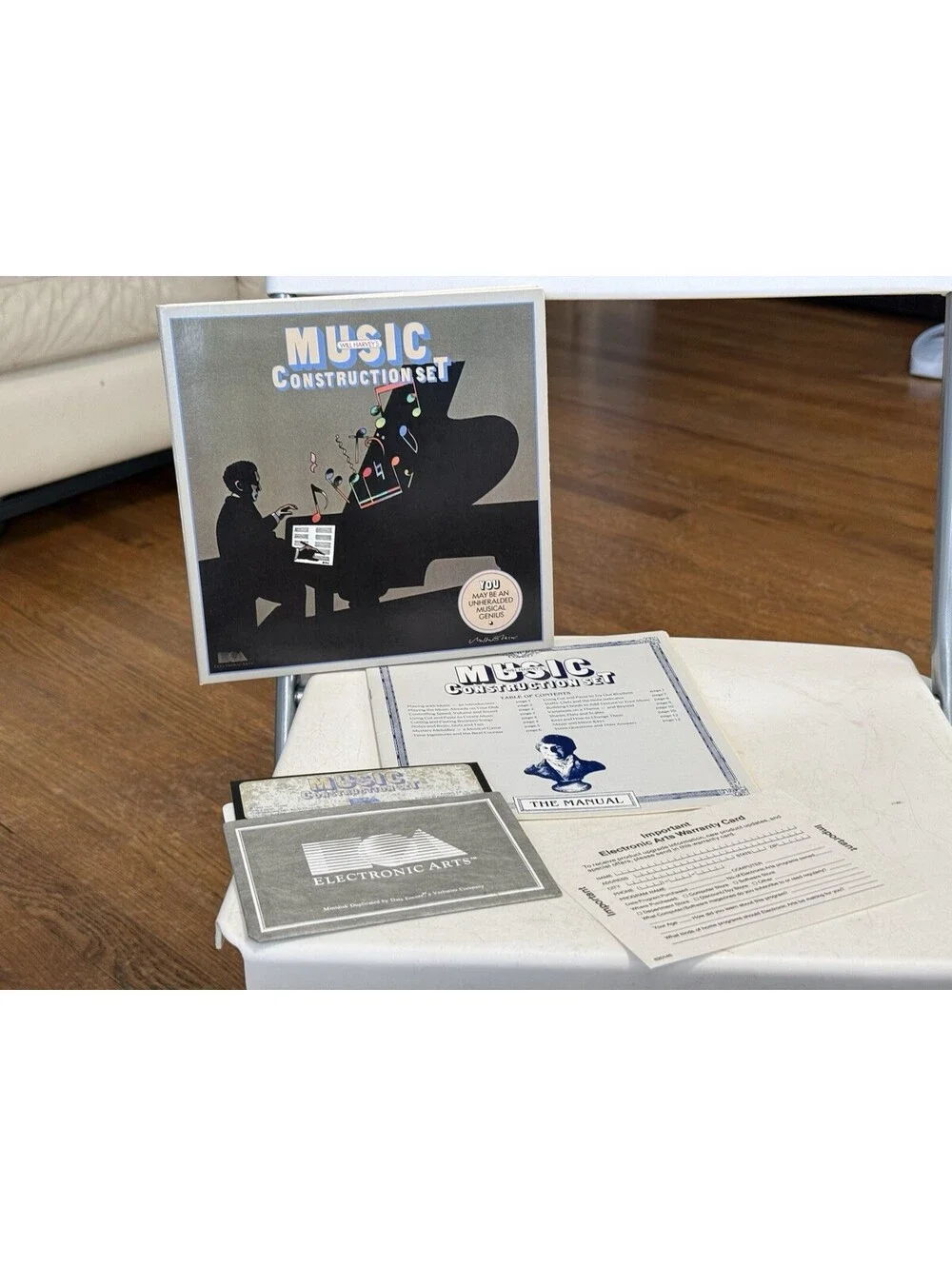Music Construction Set  Apple II, Complete , Looks Good Is Untested